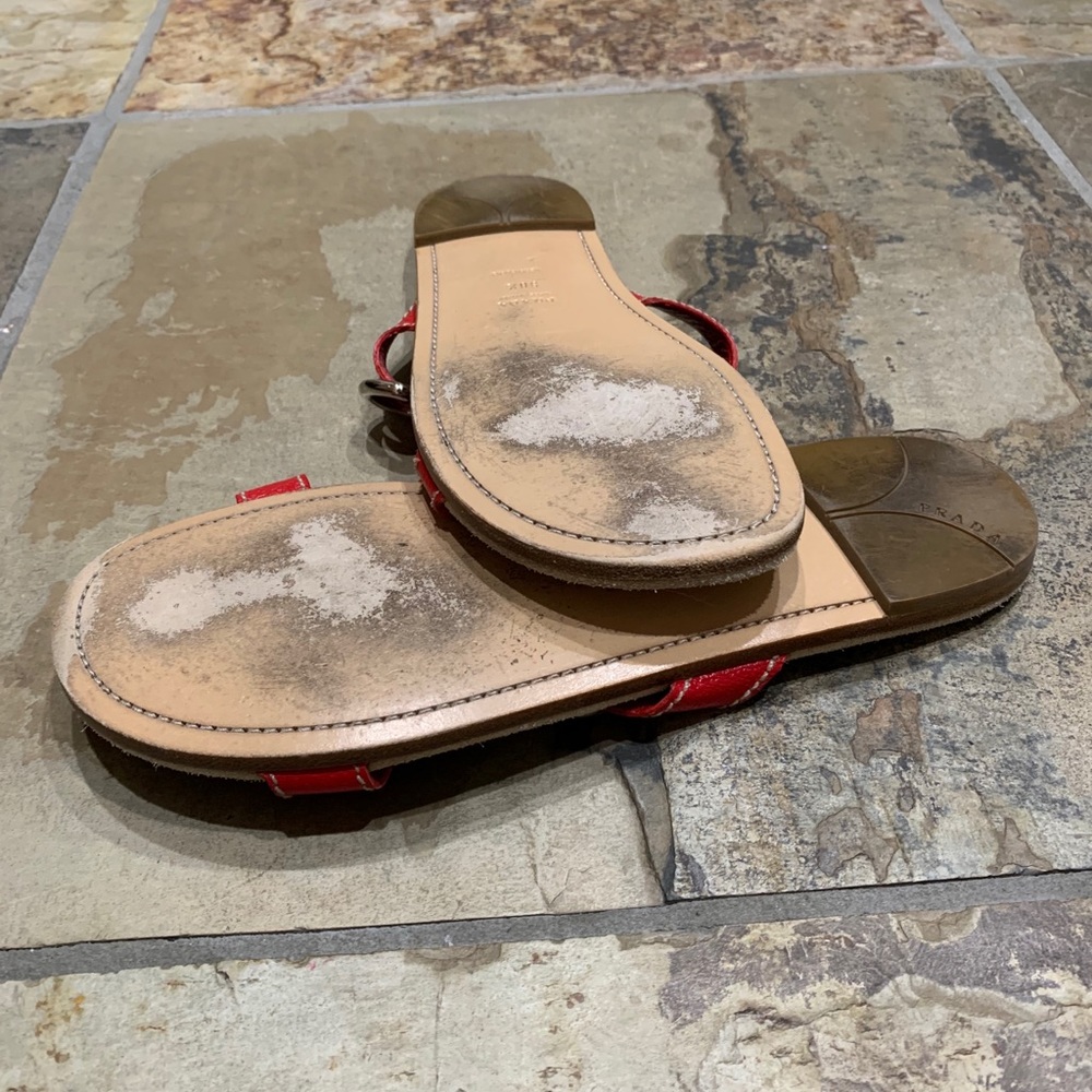 PRADA “Fish For Summer” Red and White Sandal - Picture 8 of 9